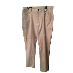 Perry Ellis Mens Slim Fit Stretch Pants Stone Beige 36x32 PDBSE026 NWT